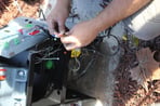staff from statcomm installing a new gate operator
