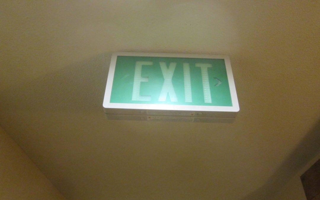 Don’t Let the Lights Go Out! Self Luminous Exit Signs